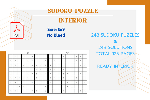 248 Individual Sudoku Puzzle Pages Graphic by Jerin Design · Creative ...