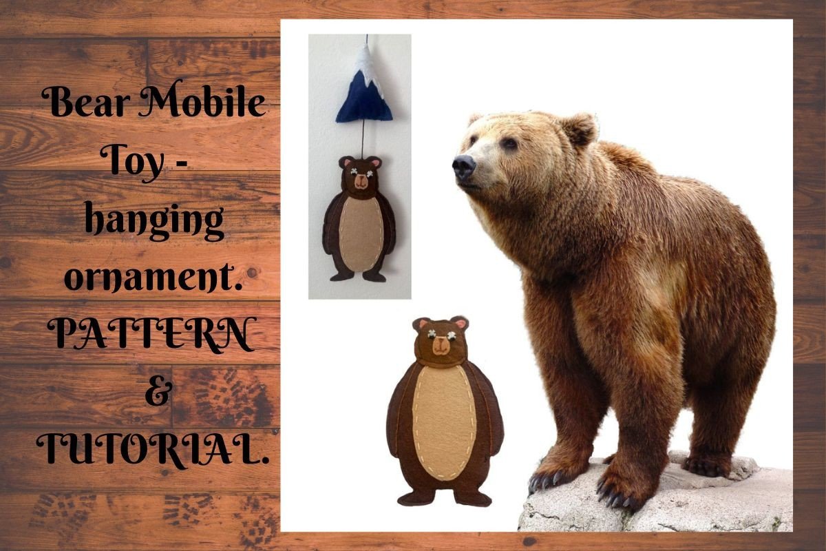 Barley Bear Felt Christmas Ornament
