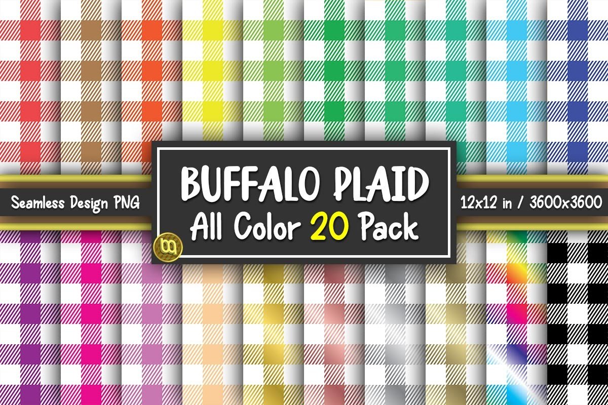 Buffalo Plaid Seamless Digital Paper Graphic by MiracleMaker · Creative ...