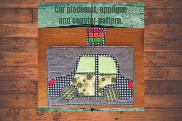 Car Transport Place Mat Sewing Pattern,