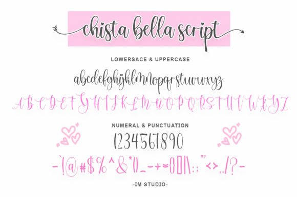 Chista Bella Duo Font PNG with transparent background - Preview 3