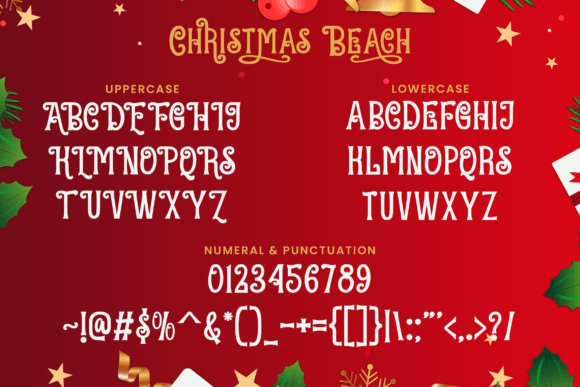 Christmas Beach Font - Preview 1