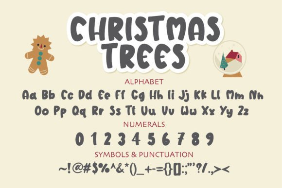 Christmas Trees Font - Preview 1