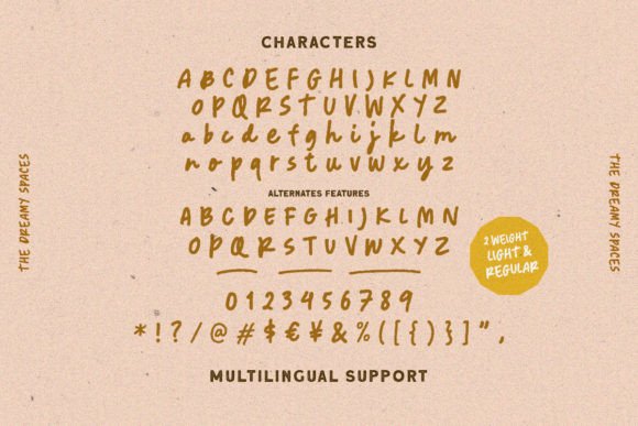 Dreamy Spaces Font - Preview 4