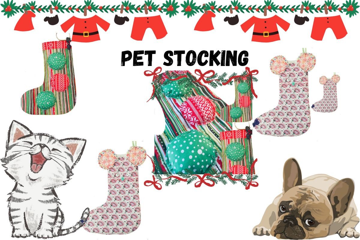 Easy Sewing Pattern for Pet Stockings