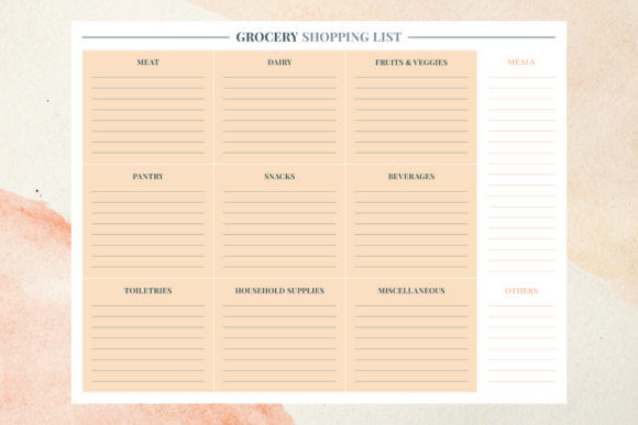 Grocery Shopping List
