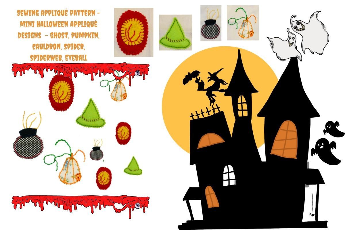 Halloween Mini Applique Patterns