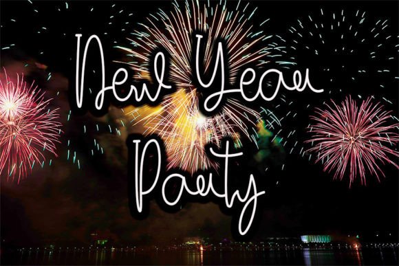 Happy Newyear Font - Preview 1