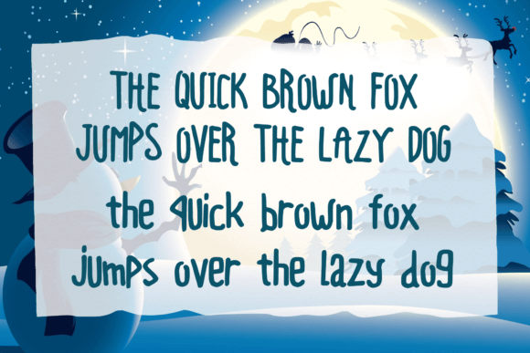 Living Snowman Font PNG with transparent background - Preview 3