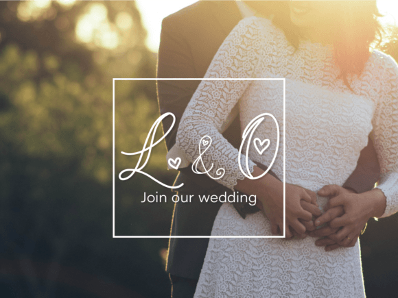 Lovers Outline Font PNG with transparent background - Preview 1