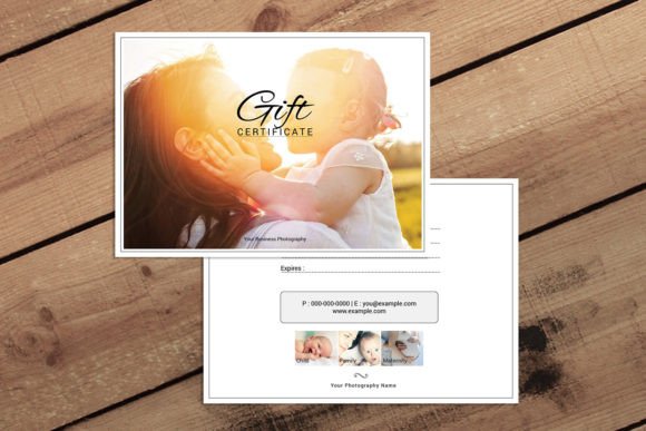 Photographer Gift Certificate Template