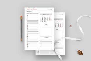 Printable Monthly Planner Bundle Pack Graphic by Design Zone · Creative ...