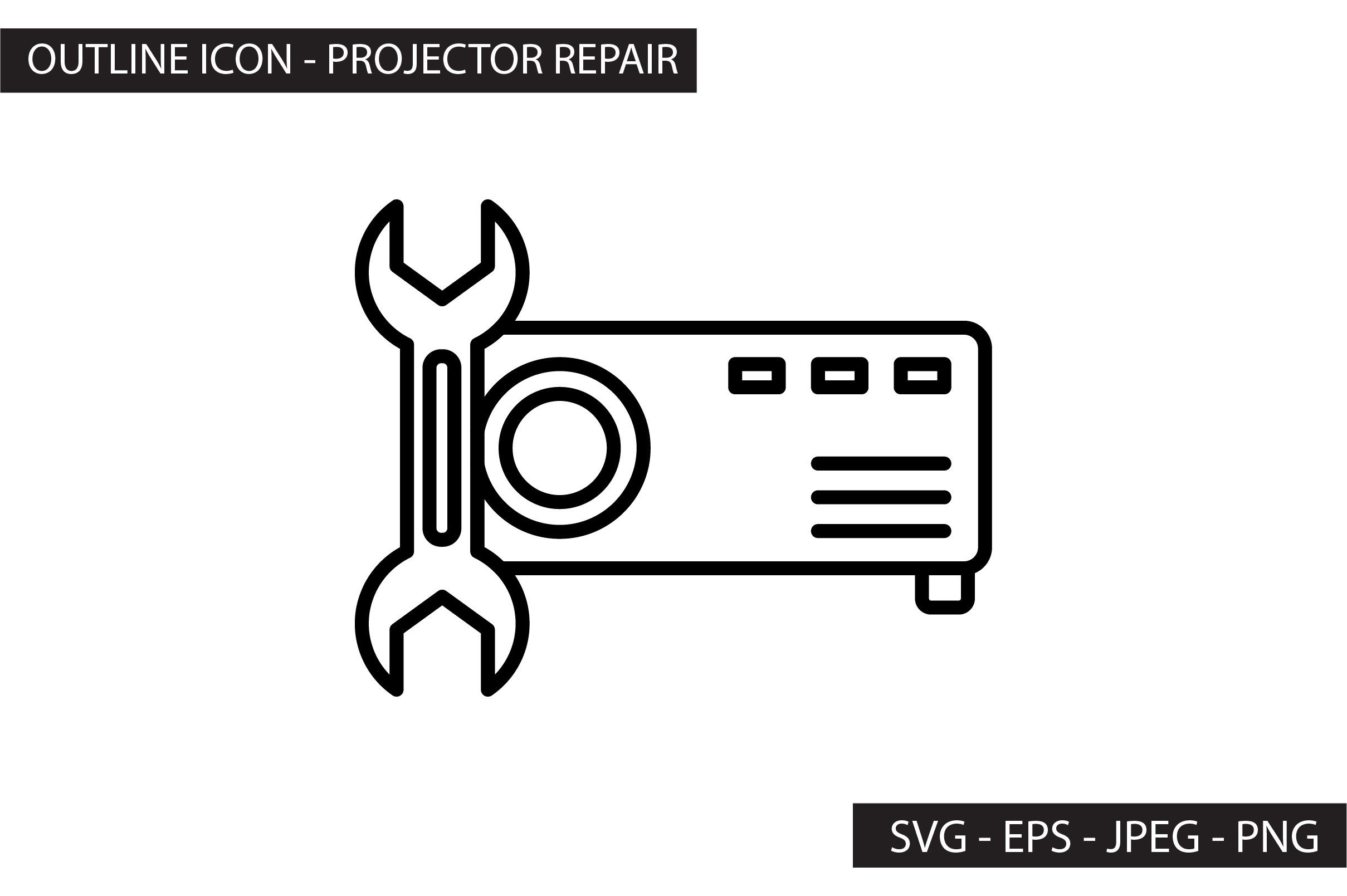Projector Repair Icon Graphic by SIKEY STUDIO · Creative Fabrica