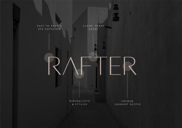 Rafter Font PNG with transparent background - Preview 1