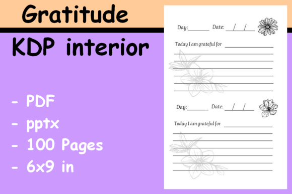 Gratitude Kdp Interior Graphic by taiyouabca · Creative Fabrica