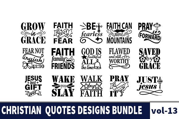 15 CHRISTIAN Designs Bundle Graphic by Creative Art · Creative Fabrica