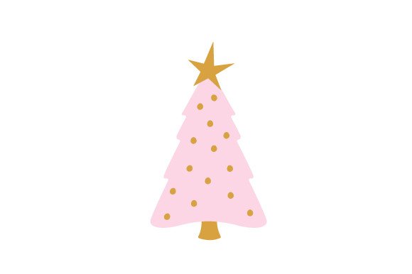 Pink Christmas Tree SVG Cut file by Creative Fabrica Crafts · Creative ...
