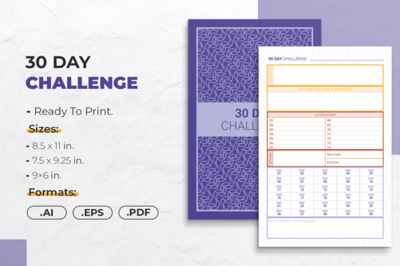 30 Day Challenge | Planner Template