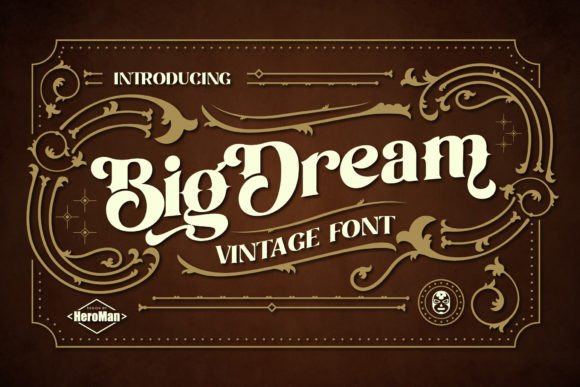 Big Dream Vintage Font - Preview 2