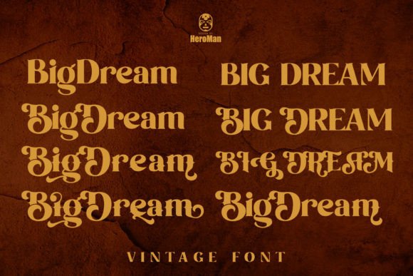 Big Dream Vintage Font - Preview 5