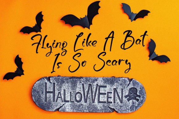 Burtons Ghoster Font PNG with transparent background - Preview 4