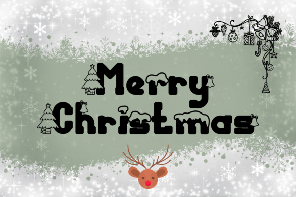 Christmas Snowy Font - Preview 1