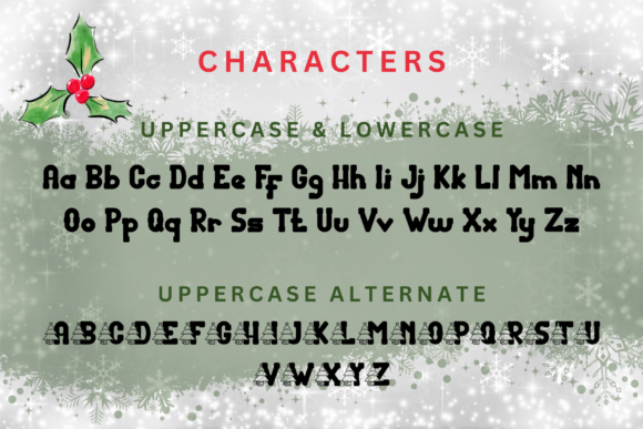 Christmas Snowy Font - Preview 3