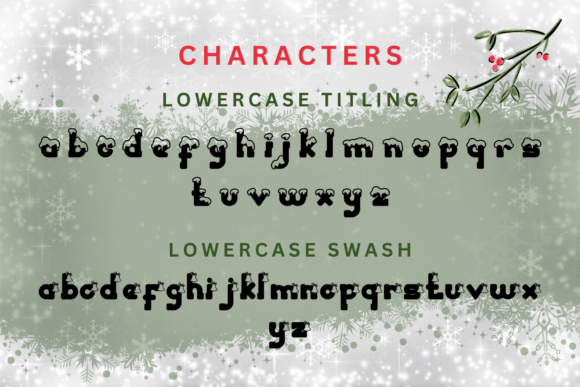 Christmas Snowy Font - Preview 4