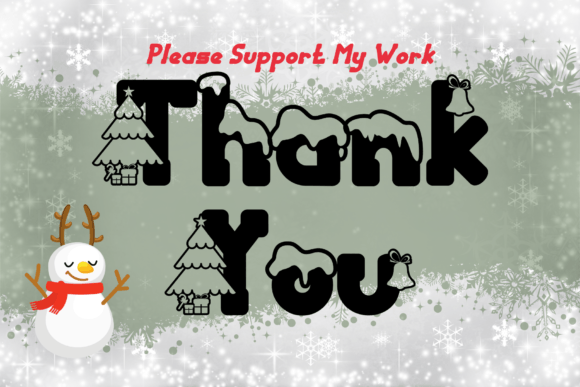 Christmas Snowy Font - Preview 5