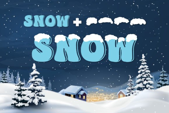 Cold Xmas Font - Preview 1