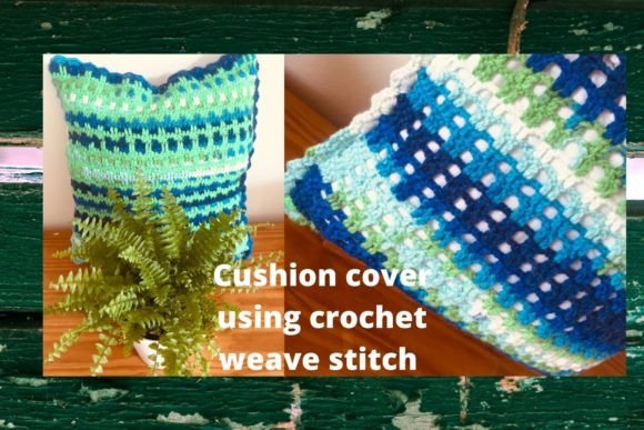Easy Crochet PDF Weave Cushion Cover Pat
