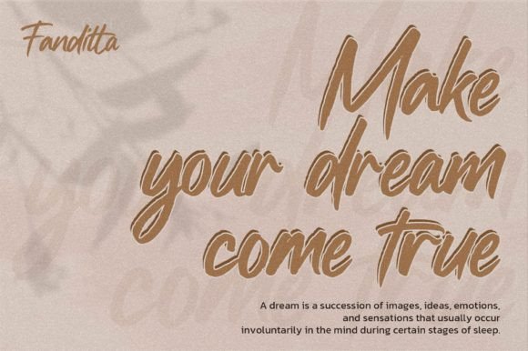 Fanditta Font PNG with transparent background - Preview 1