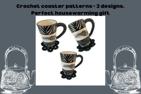 Flower, Hexagon 3crochet Coaster PDF