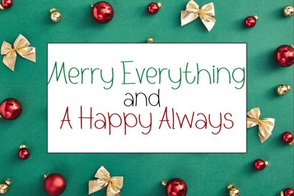 Holiday Season Font - Preview 1