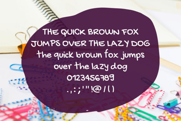 Messy Hand Font PNG with transparent background - Preview 1