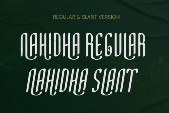 Minimal Nahidha Font PNG with transparent background - Preview 2