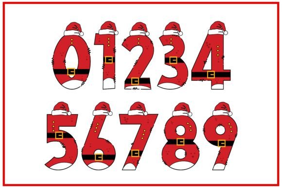 Santa Claus Font PNG with transparent background - Preview 2