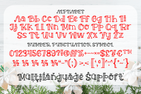 Snowfall Kisses Font PNG with transparent background - Preview 5