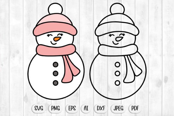 Snowman Svg, Christmas Svg, Cute Snowman