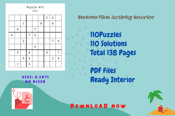 Sudoku Puzzles PAPER KDP INTERIOR Graphic by Jerin Design · Creative ...