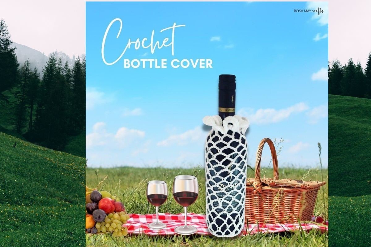 Wine Bottle and Jar Cover Easy Crochet