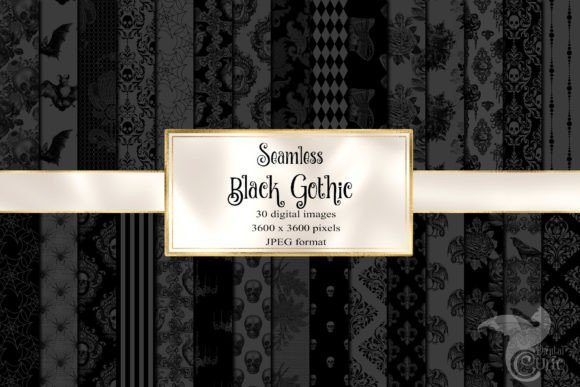 Black Gothic Digital Paper