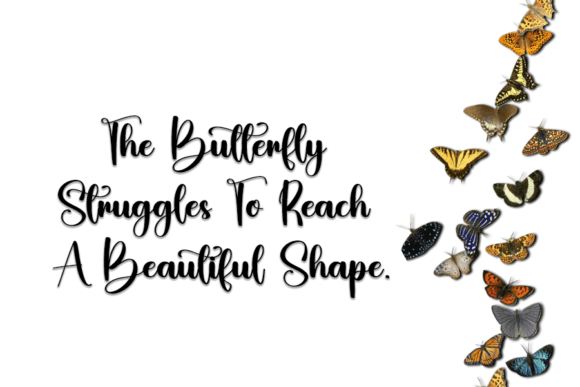 Butterflies Font - Preview 2