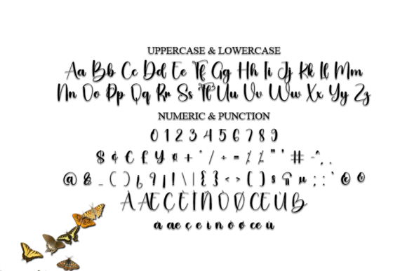 Butterflies Font - Preview 6