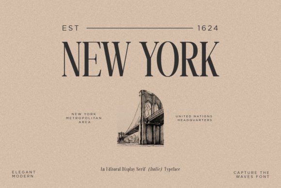 Captures the Waves Font - Preview 3