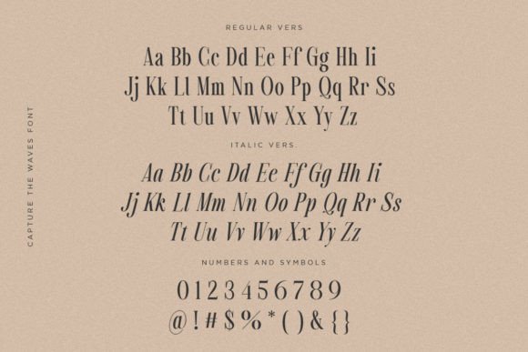 Captures the Waves Font - Preview 5