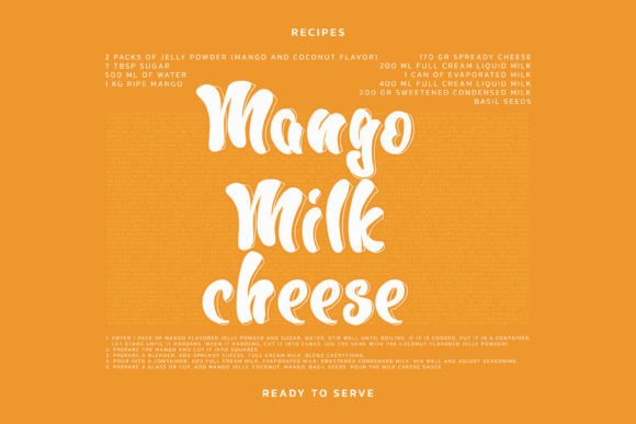 Cheeze Font - Preview 1