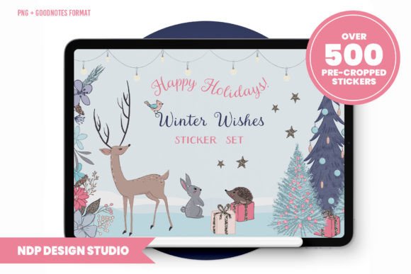 Digital Planner Stickers - Winter Wishes