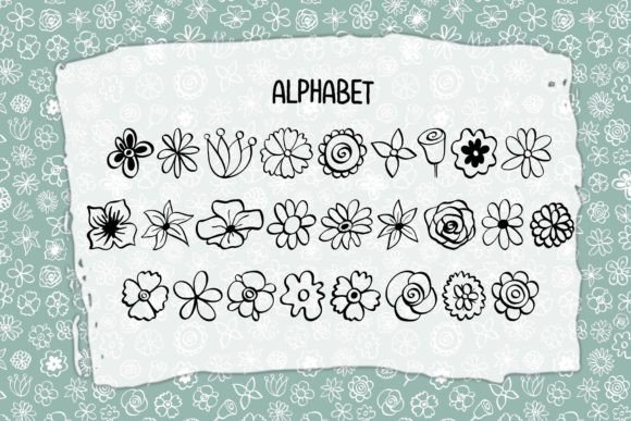Happy Flowers Font - Preview 1