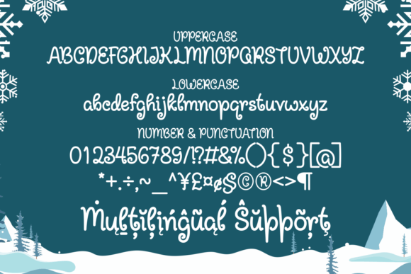 Holly Santa Font PNG with transparent background - Preview 4